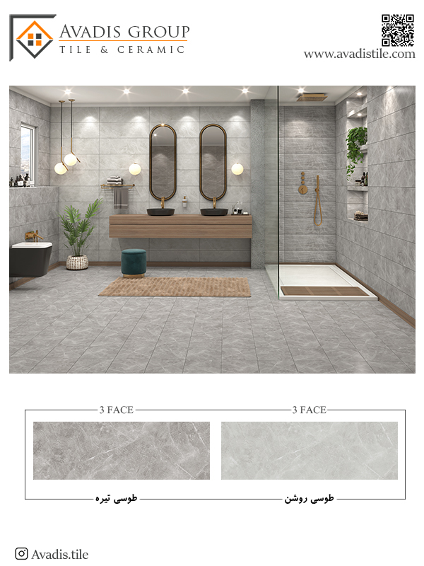سرامیک طرح کالوس پرسلان 30 در 90 فخار رفسنجان براق